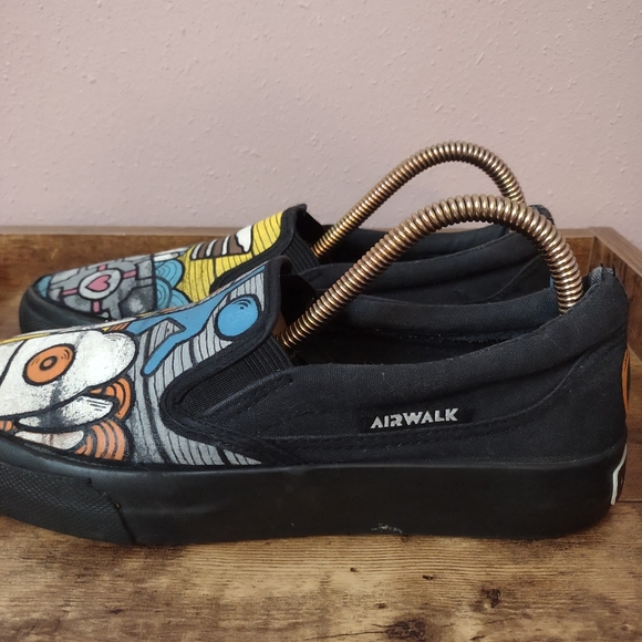 Airwalk Portal 2 Black Slip-on Loafers Men's Size 6.5/Women's Size 8.5 - Picture 8 of 11